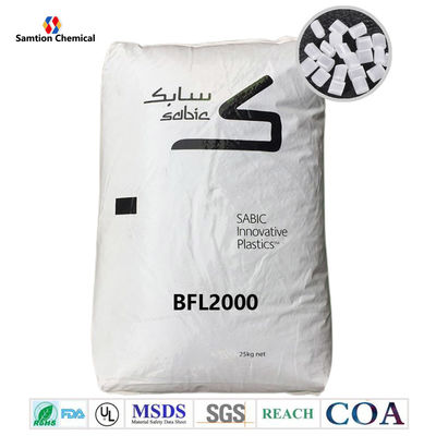 S-Plastic  BFL2000 비브로미네이트, 비클로리네이트 불 retardant PC. 불투명한 흰색으로 제공됩니다.